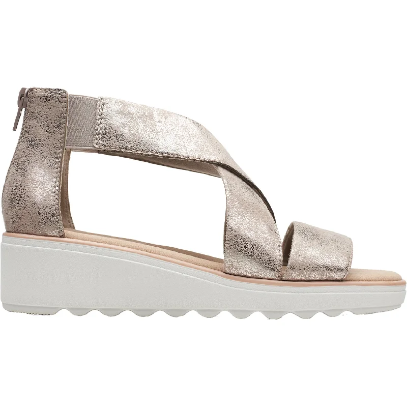 sandals for laid-back summer daysWomen's Clarks Jillian Rise Pewter Leather