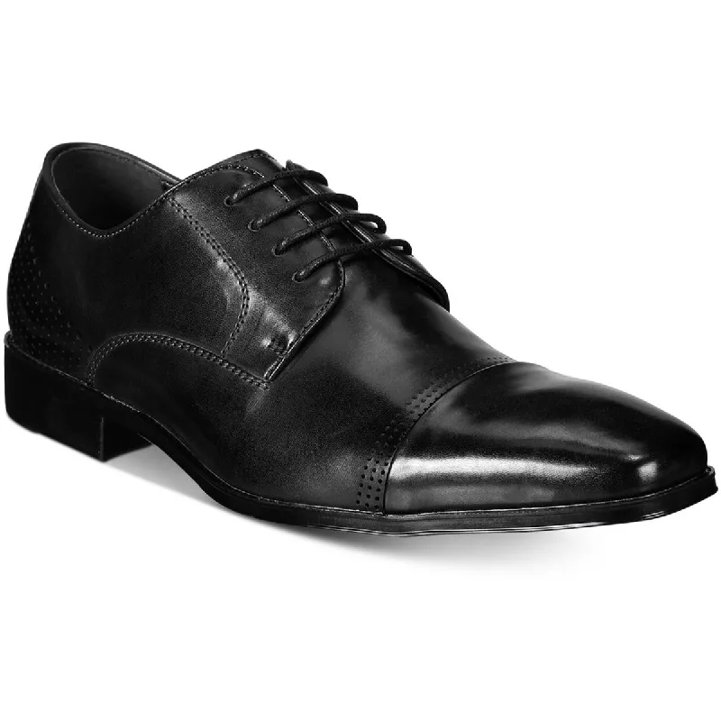 Unlisted Kenneth Cole Mens Lesson Plan Lace Up Square Toe Oxfords