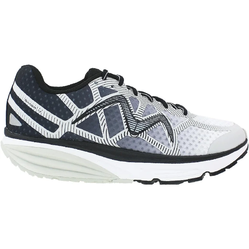 athletic shoes with anti-slip solesMen's MBT Simba 17 Grey/Black Synthetic/Mesh