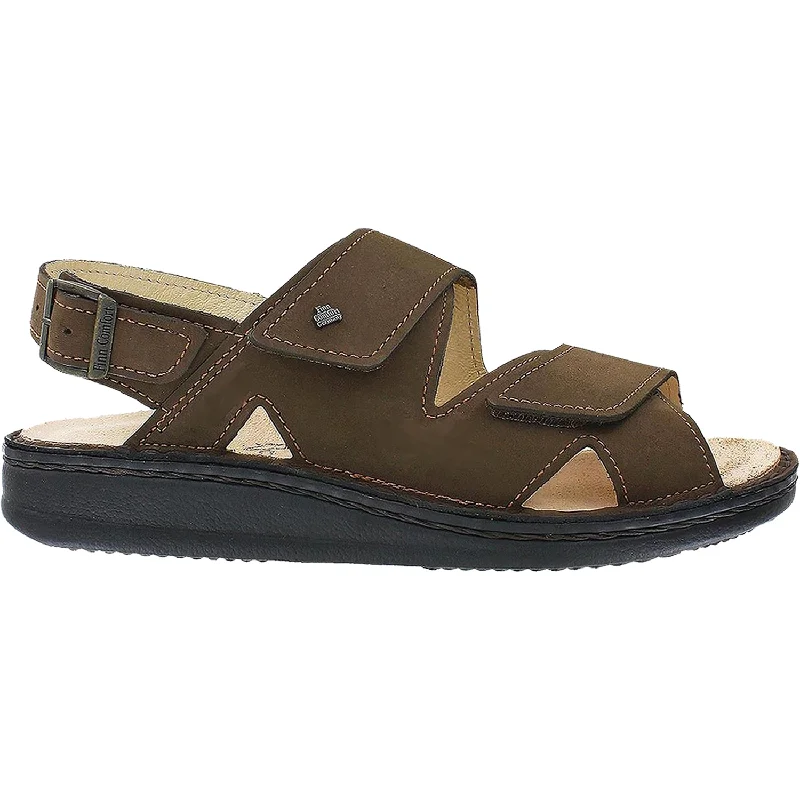 sandals for easy and comfortable wearMen's Finn Comfort Toro Soft Wood Cherokee Nubuck