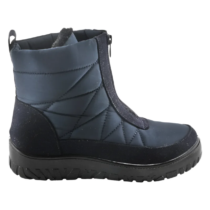 Fashionable boots with sleek, smooth leather for a polished lookSpring Step Women's Lakeeffect Mid Calf Waterproof Boot Navy