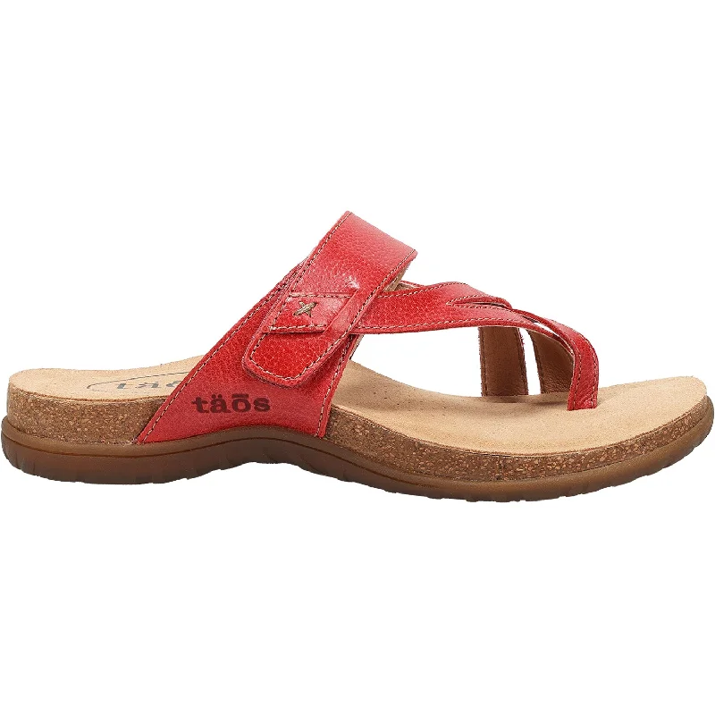 waterproof sandals for river walksWomen's Taos Perfect True Red Leather