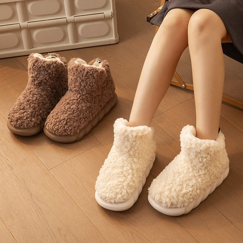 slippers for indoor use onlyslippers for men with plush lining -Indoor Winter Women Slippers home shoes