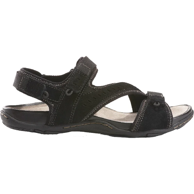 sandals for stylish outdoor livingWomen's Earth Nevis Black Nubuck