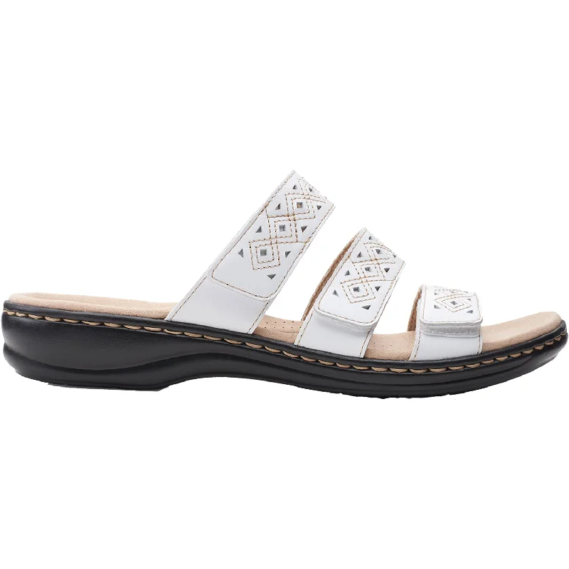 sandals for hot summer beach daysWomen's Clarks Leisa Spice White Leather