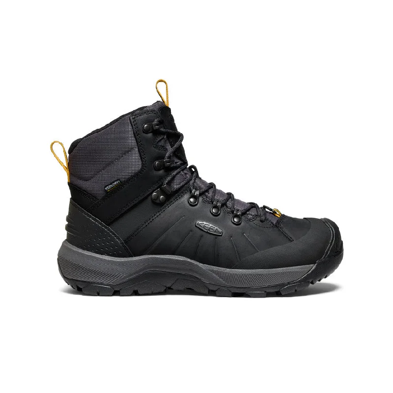 Boots with side cutouts for a bold lookMen's Revel IV Polar Waterproof Boot  |  Black/Magnet