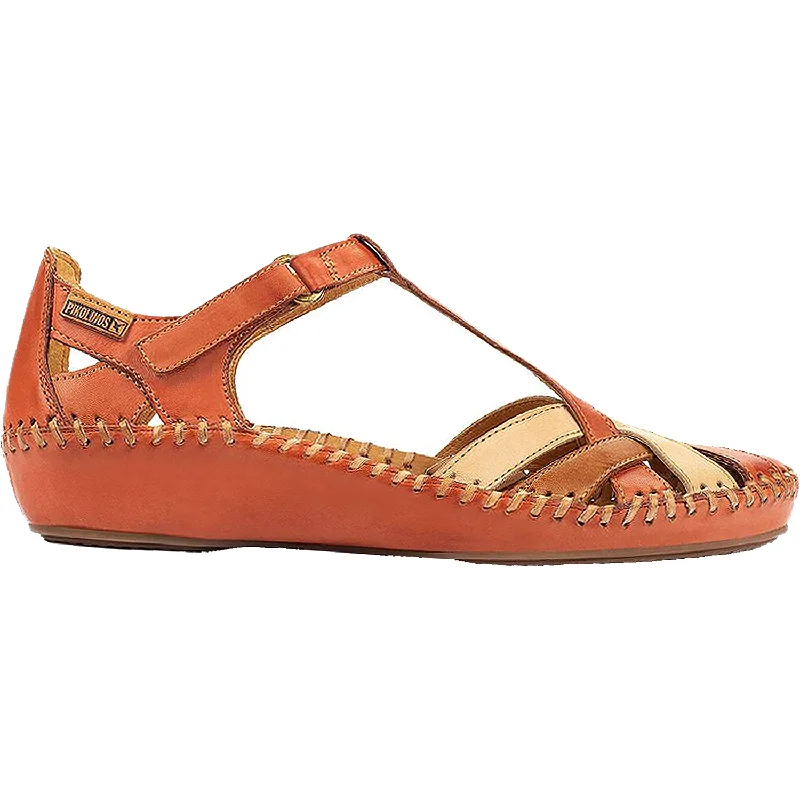 sandals with stylish designsWomen's Pikolinos P. Vallarta 655-0732C5 Scarlet Leather