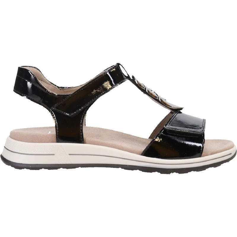 sandals for all-day adventuresWomen's Ara Oregon Black Patent