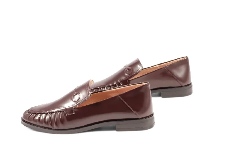 loafers for men with modern design for casual wear-Frag Loafer In Brown Leather