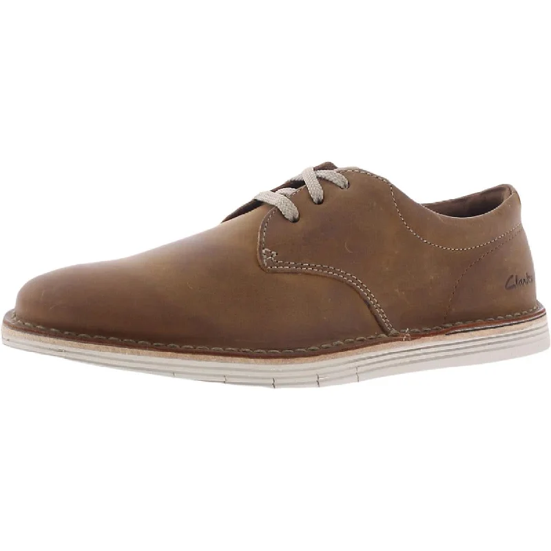 Clarks Mens Forge Vibe Leather Lace Up Oxfords