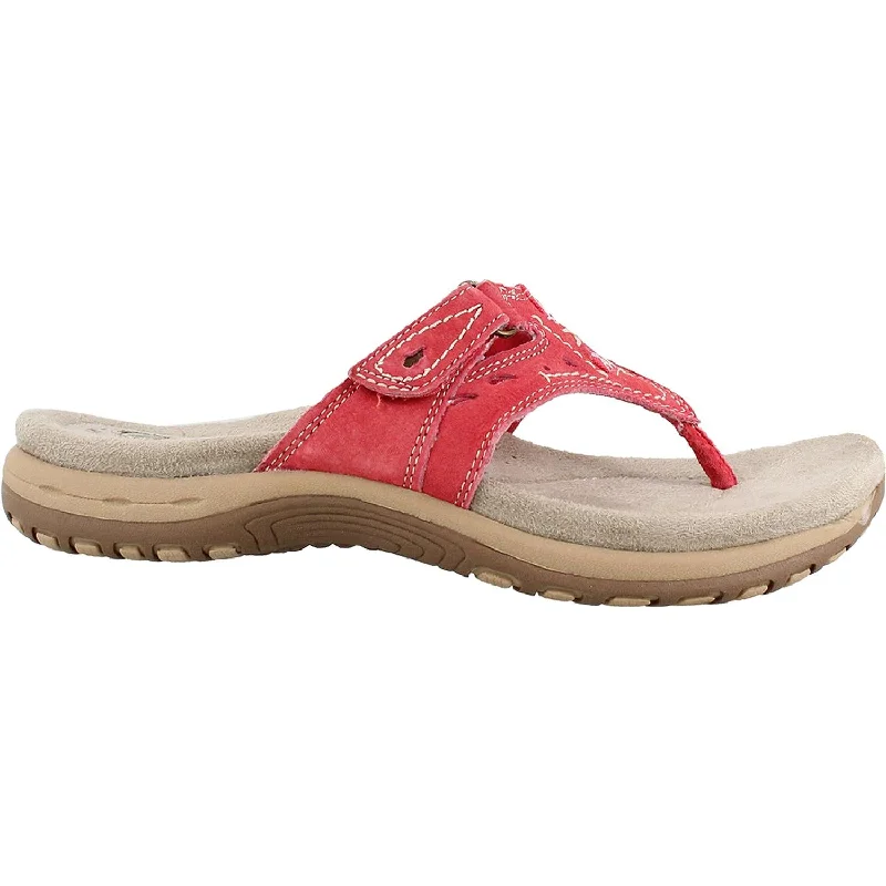 sandals for outdoor shopping tripsWomen's Earth Sara Red Leather