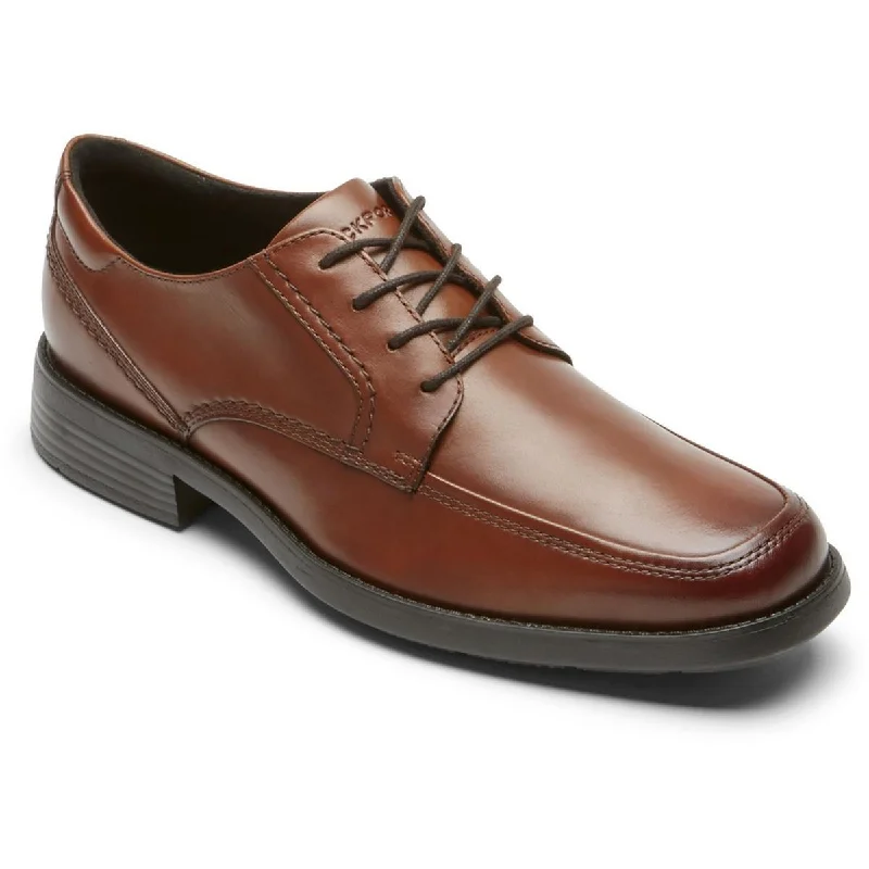 Rockport Mens Greyson Apron Toe Lace-Up Oxfords