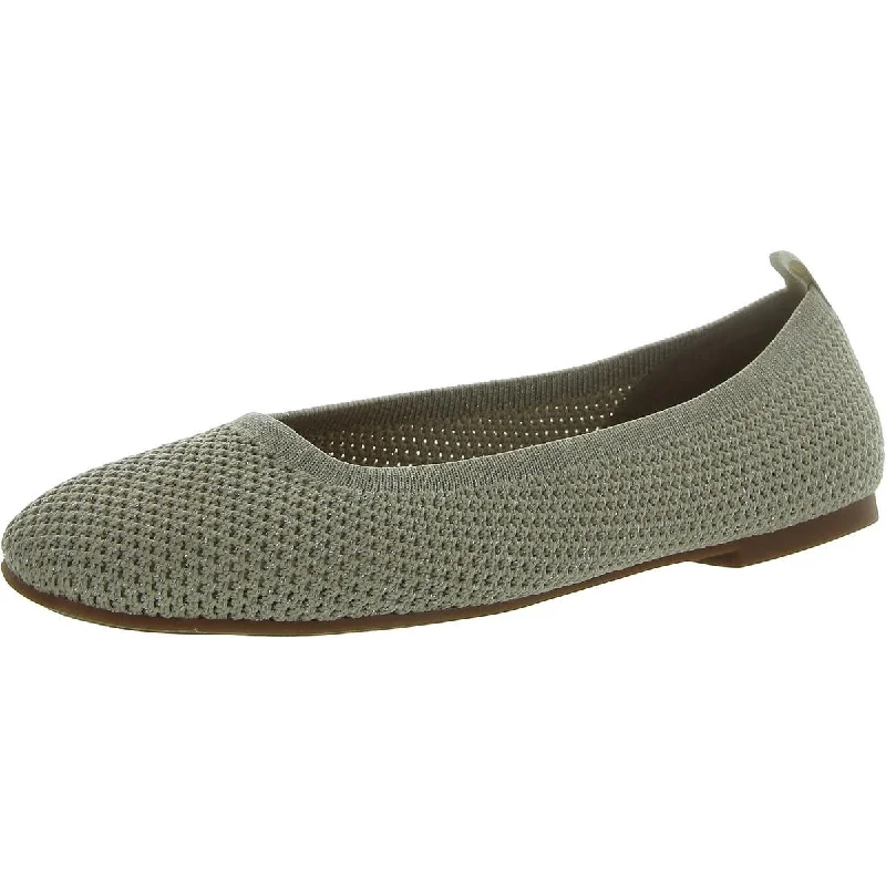 Flats with an open-toe cut for a breezy lookFlats for women with soft soles for added comfortDaneric Womens Perforated Square Toe Ballet Flats