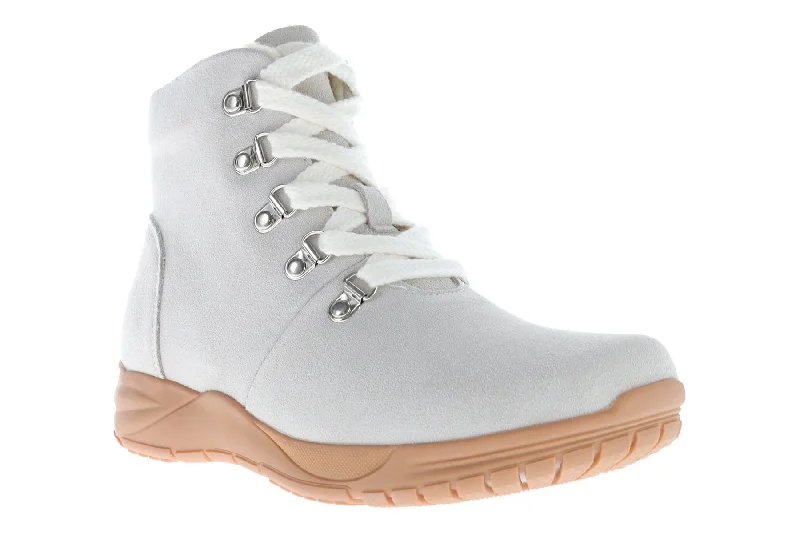 Comfortable boots with rubber soles for traction in all weatherDemi