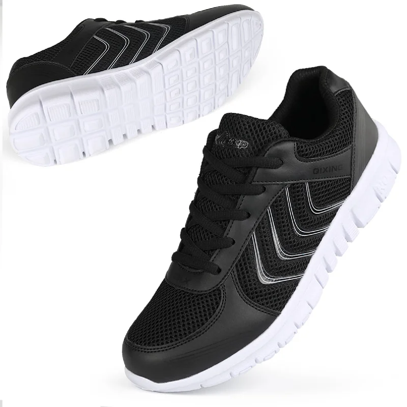 shoes for cross-training with extra side supportHARENC™Ladies Running Mesh Breathable Casual Sneakers Lace Up Comfortable Tennis Shoes