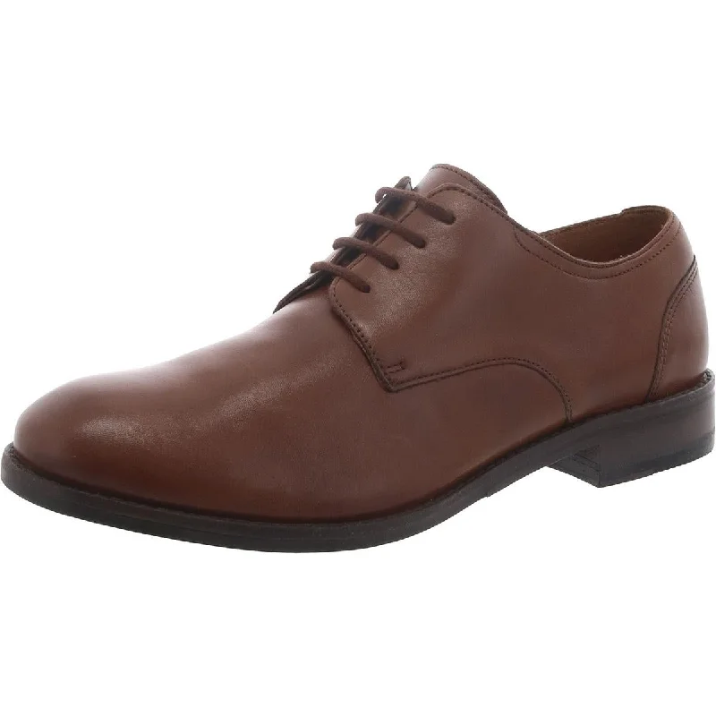 Clarks Mens Flow Plain Leather Lace Up Oxfords