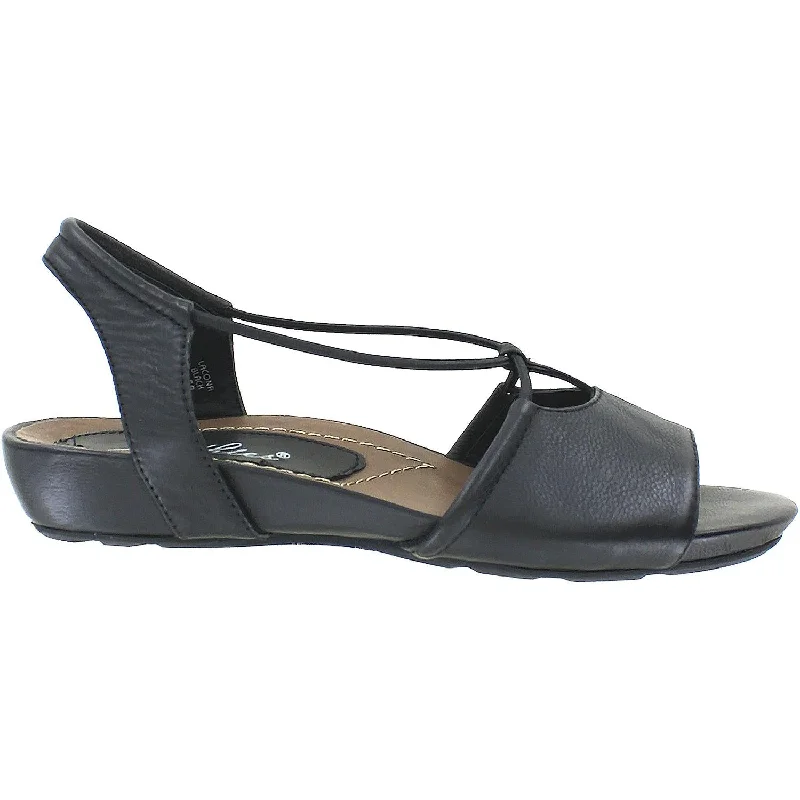 sandals for walking on hot sidewalksWomen's Earthies Lacona Black Leather