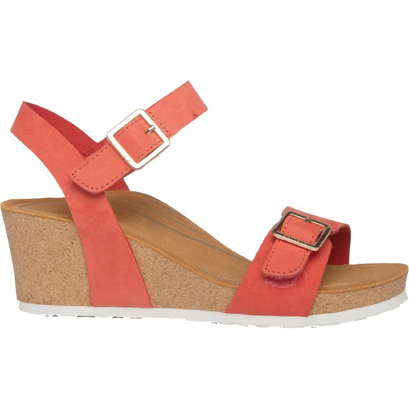 sandals with toe-loop for extra comfortWomen's Aetrex Lexa Coral Leather