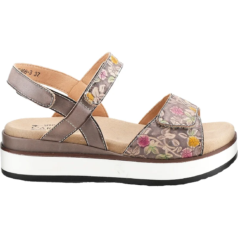 sandals with padded footbedWomen's L'Artiste by Spring Step Clara Grey Multi Leather