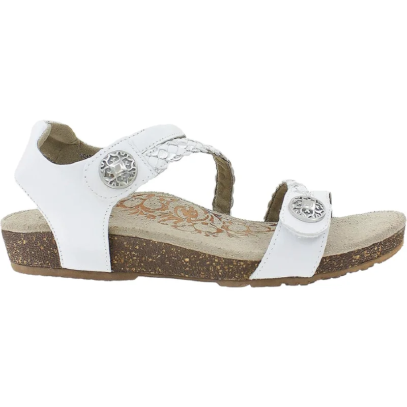 sandals for sunny vacation adventuresWomen's Aetrex Jillian White Leather