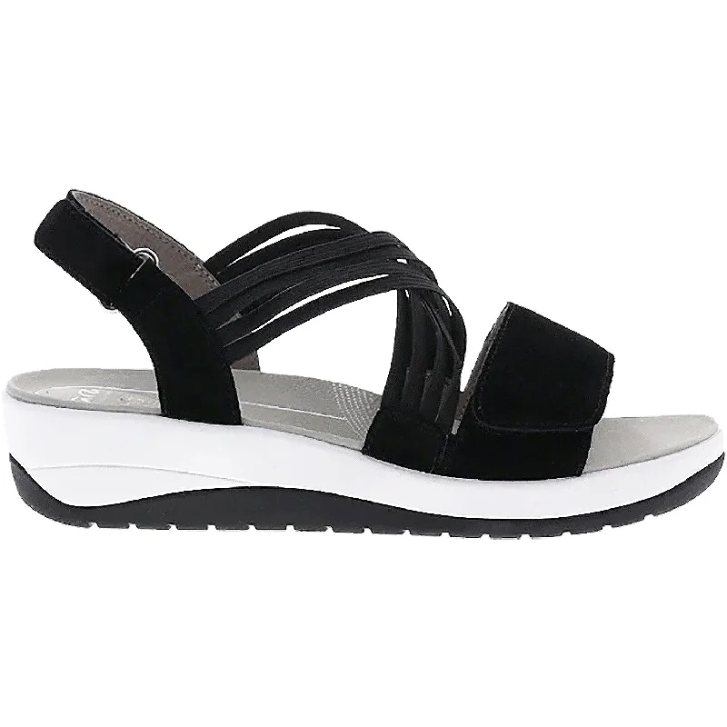 sandals for a sunny vacation vibeWomen's Ara Niles Black Velour Suede