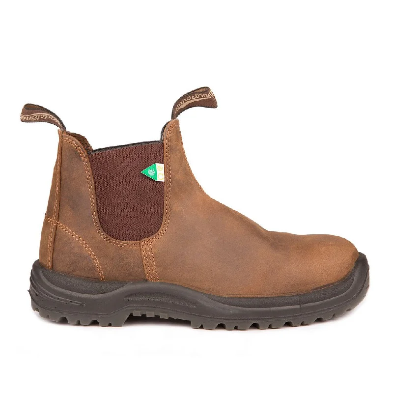 Comfortable ankle boots with soft leather constructionBLUNDSTONE 164 - Work & Safety Boot Crazy Horse Brown