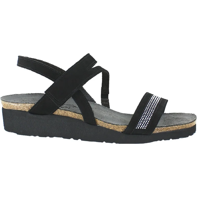 sandals for afternoon walksWomen's Naot Cameron Black Nubuck