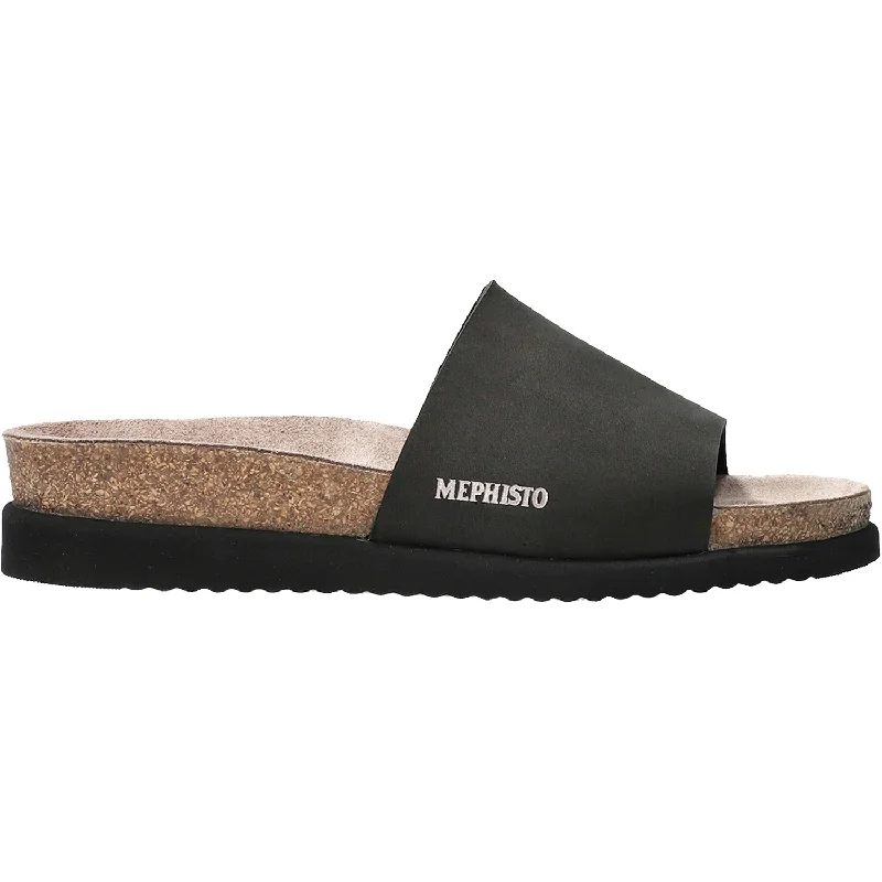 sandals for relaxed beach livingWomen's Mephisto Hanik Black Nubuck