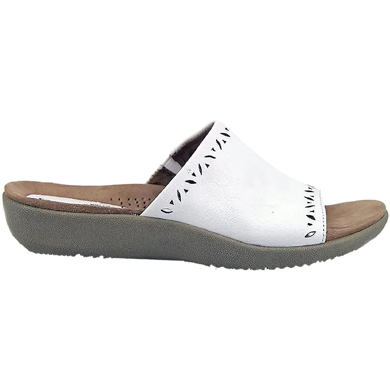 sandals for travel-friendly comfortWomen's Earth Valorie White Leather