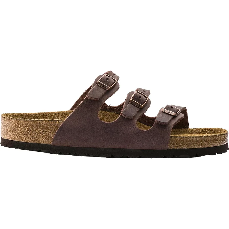 sandals for daily wear and comfortWomen's Birkenstock Florida Habana Oiled Leather