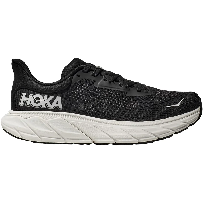 shoes for training with extra foot arch supportWomen's Hoka Arahi 7 Black/White Mesh