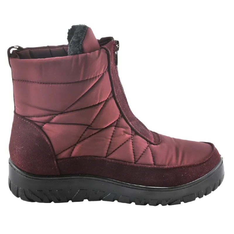 Boots with durable soles for a long-lasting wearSpring Step Women's Lakeeffect Mid Calf Waterproof Boot Burgundy