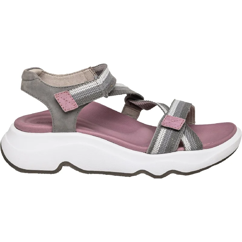 sandals for walking by the oceanWomen's Aetrex Marz Grey Fabric