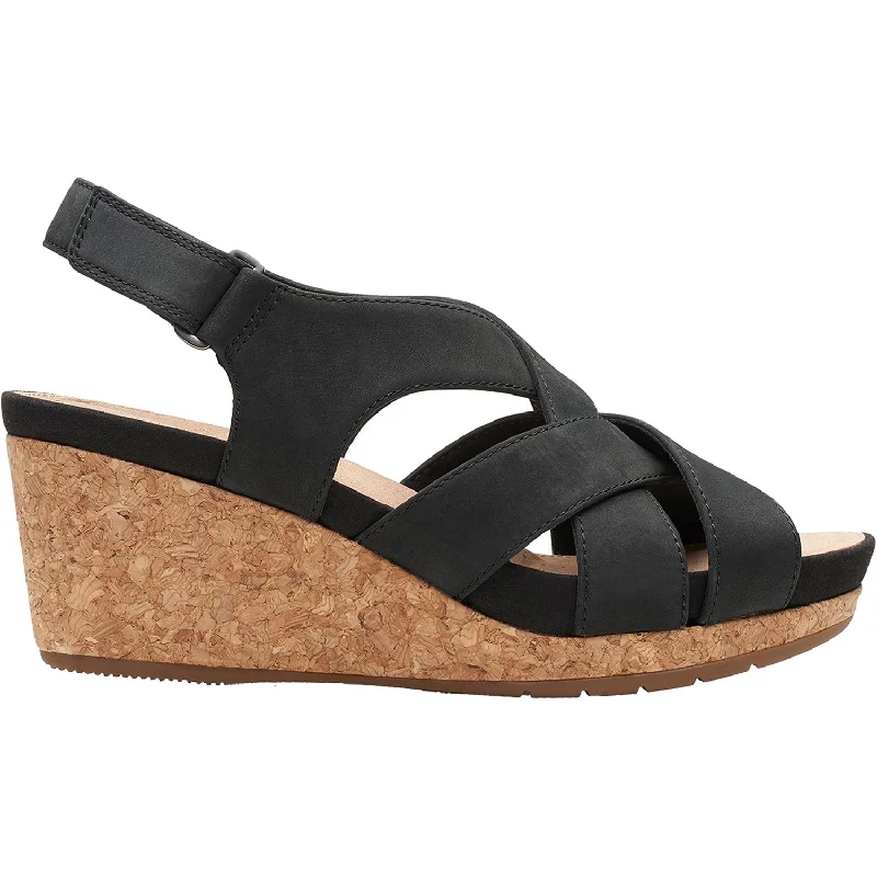 sandals with a trendy summer lookWomen's Clarks Un Capri Step Black Nubuck