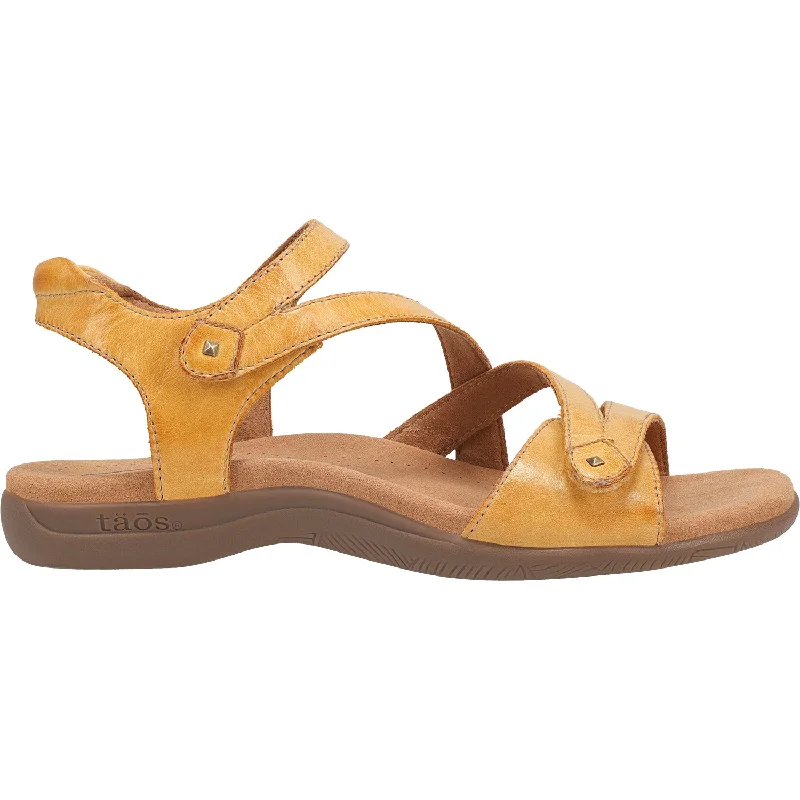 sandals for comfortable summer funWomen's Taos Big Time Yellow Leather