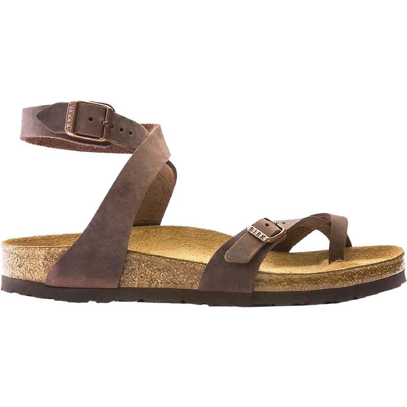 sandals for tropical island livingWomen's Birkenstock Yara Habana Oiled Leather