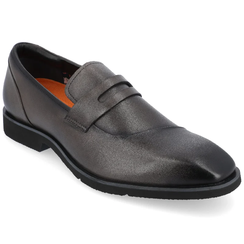 loafers for men with durable outsole for added traction-Thomas & Vine Zenith Chisel Toe Penny Loafer