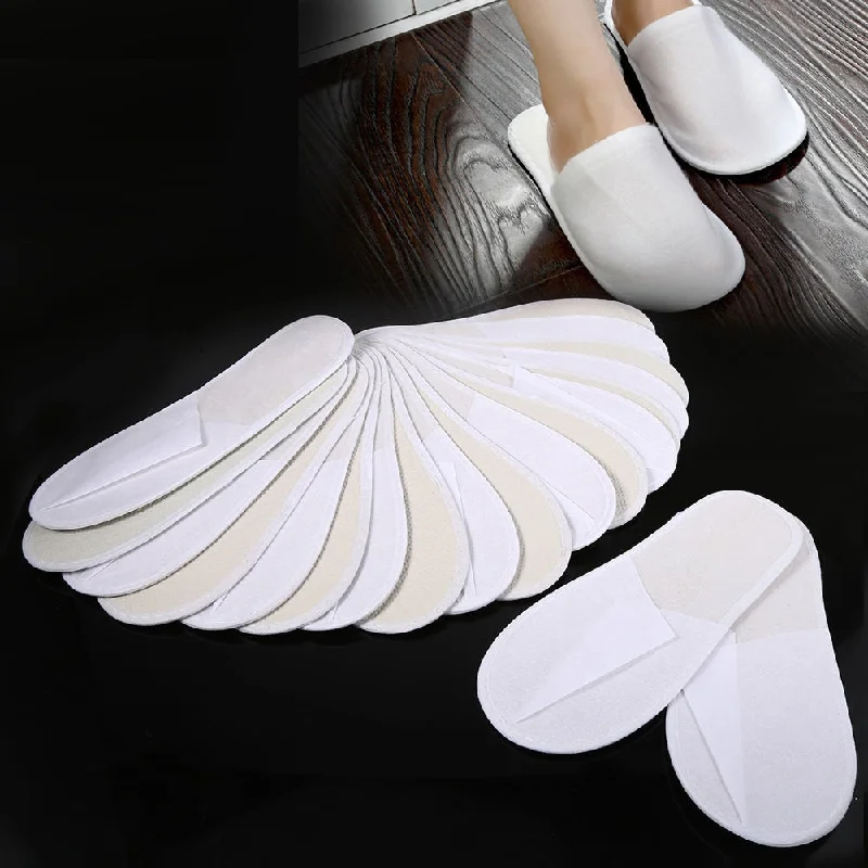 slippers for staying comfortable indoorsslippers for women with plush faux fur -10 Pairs Hotel Travel Spa Disposable Slippers Party Sanitary Home Guest Use Fluffy Closed Toe Men Women Disposable Slippers