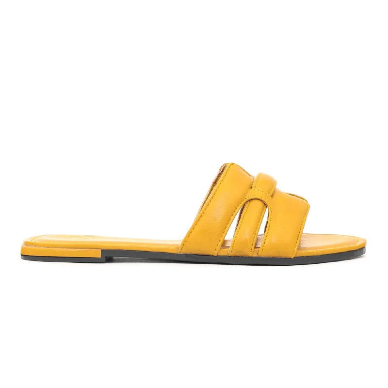 sandals with foot arch cushioningYellow Formal Sandal FR8056