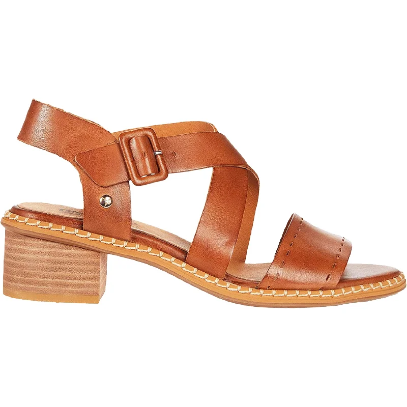 sandals for comfortable poolside relaxationWomen's Pikolinos Blanes W3H-1892 Brandy Leather