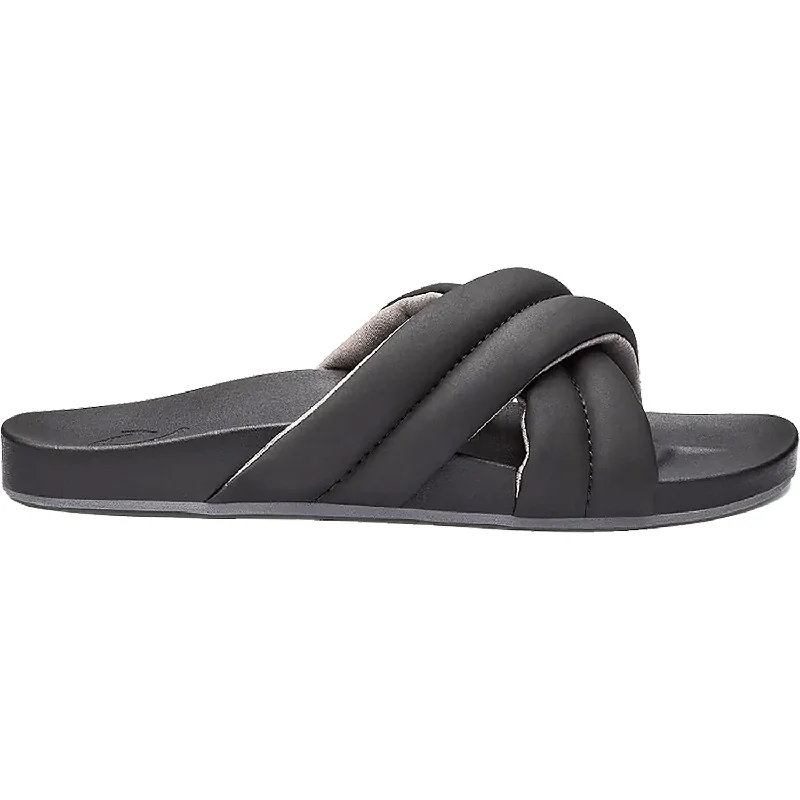 sandals with toe post supportWomen's OluKai Hila Black Synthetic