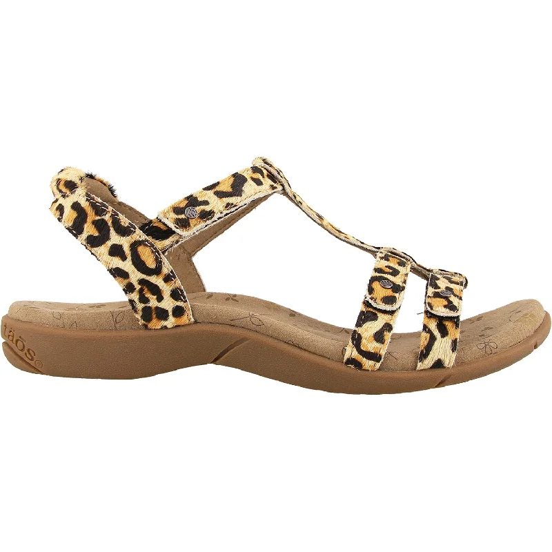 lightweight sandals for casual wearWomen's Taos Trophy 2 Tan Leopard Print