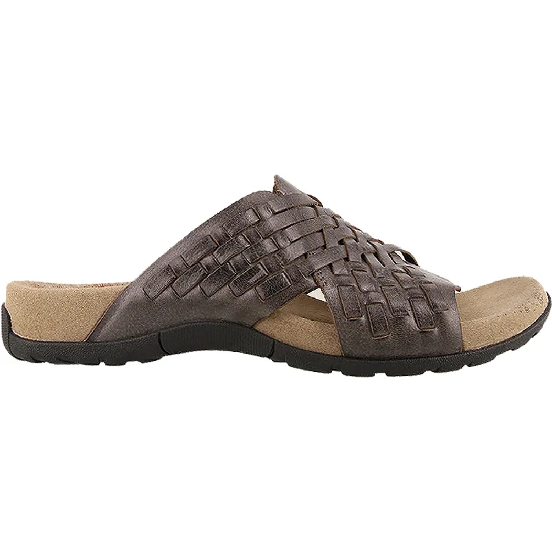 sandals for casual outdoor eventsWomen's Taos Guru Dark Grey Leather