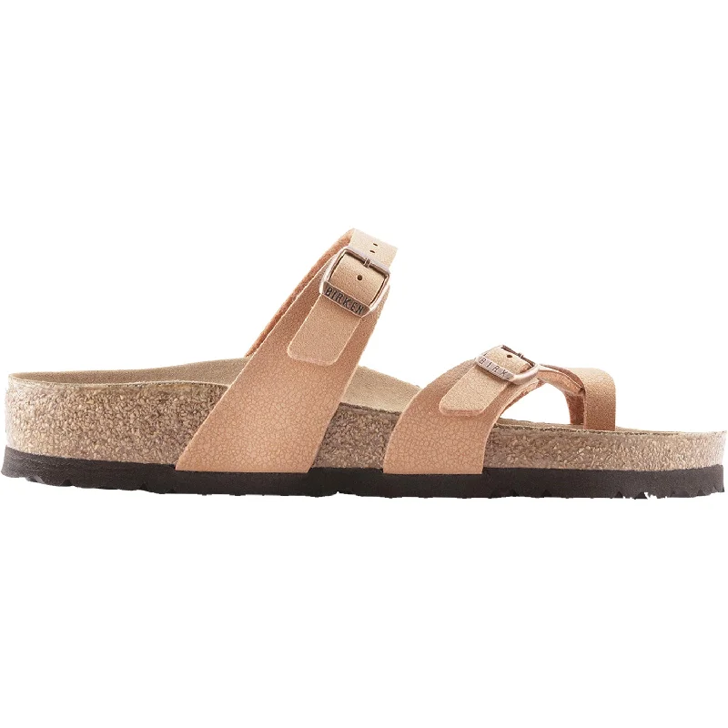 sandals for poolside wearWomen's Birkenstock Mayari Vegan Earthy Pecan Birkibuc