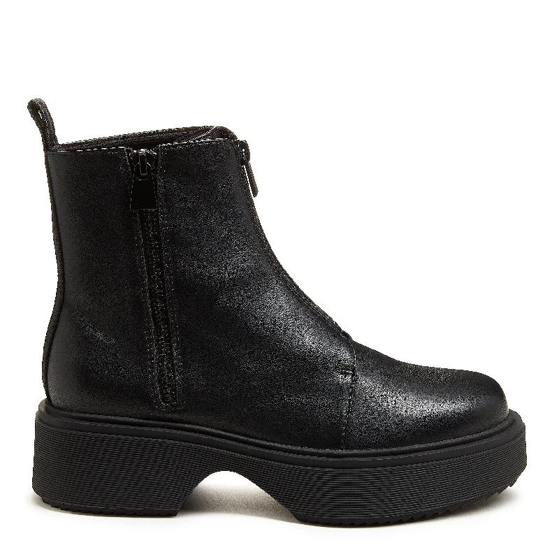 Trendy boots with a refined silhouette for a chic lookBlaze Black Zipper Chelsea Boot