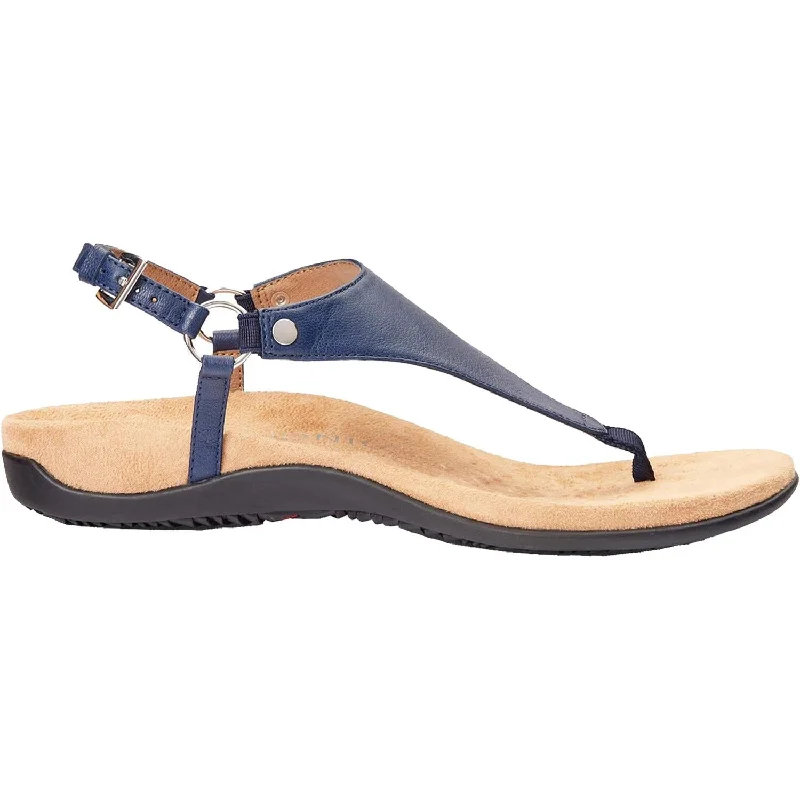 sandals with arch support for beach walksWomen's Vionic Kirra Navy Leather