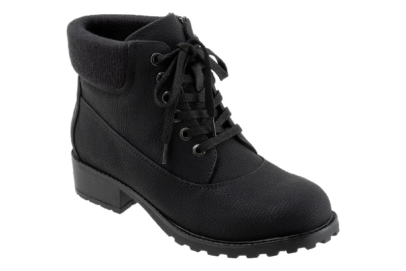 Comfortable boots with a low, padded heel for comfortBellamy