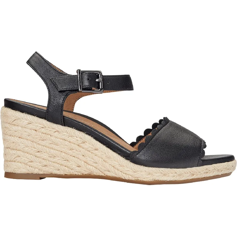 sandals for summer road tripsWomen's Vionic Stephany Black Leather