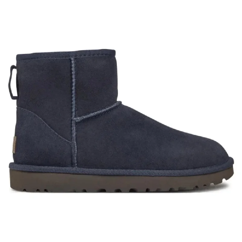 Fashionable boots with ankle ties for a boho touchUgg Women's Classic Mini II Suede Boot Eve Blue