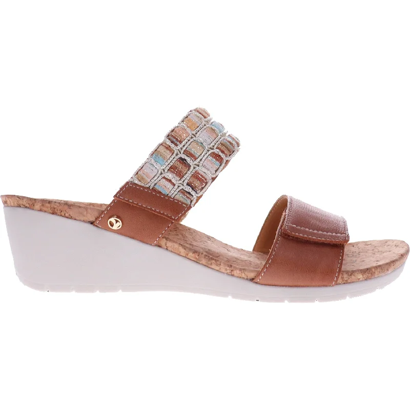 sandals with supportive cushioningWomen's Revere Sorrento Cognac Leather